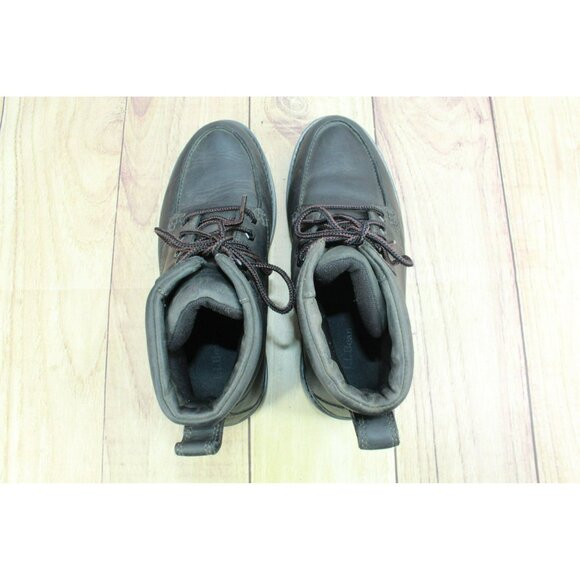 LL Bean Black Stonington Moccasin Toe Padded Collar Working Boots Size 7 M main image 8